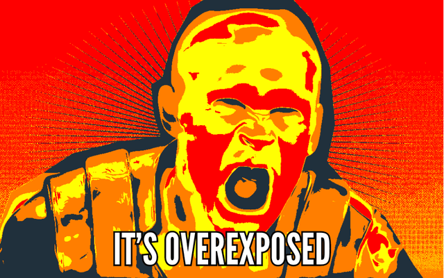 "ITS OVEREXPOSED" - Dune Scream 8cmx5cm Velcro Patch