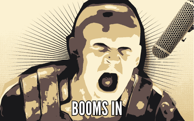 "BOOMS IN" - Dune Scream 8cmx5cm Velcro Patch