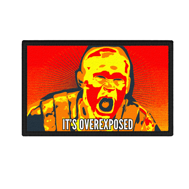 "ITS OVEREXPOSED" - Dune Scream 8cmx5cm Velcro Patch