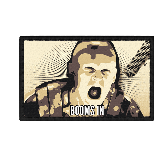 "BOOMS IN" - Dune Scream 8cmx5cm Velcro Patch