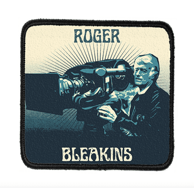 &quot;BLEAKINS&quot; - Roger Bleakins 7cmx7cm Velcro Patch - Blue